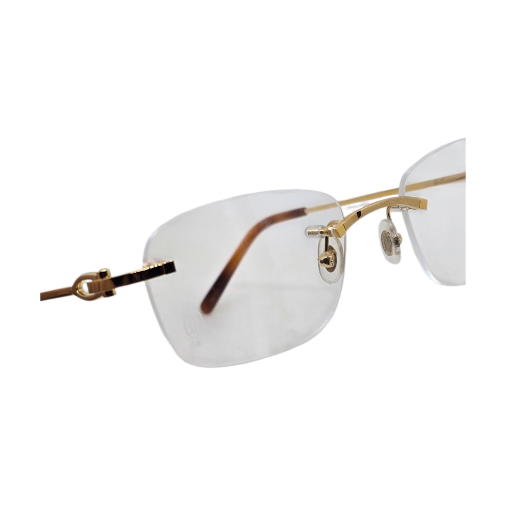 CARTIER......Elegant Gold CARTIER Rimless Glasses - Picture 9 of 10